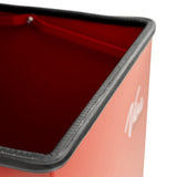 VivaComfort 13 Gal. Red Indoor Galvanized Steel Medical Biohazard Step-On Trash Can, 13 Gallon, Red