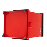VivaComfort 13 Gal. Red Indoor Galvanized Steel Medical Biohazard Step-On Trash Can, 13 Gallon, Red