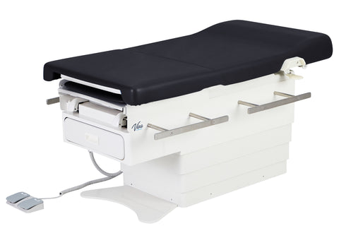 VivaComfort Pointe Power Height Adjustable Pelvic Tilt Exam Table with Stirrups, Storage, and Paper Dispenser, 396 lb Ca