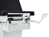 VivaComfort Pointe Power Height Adjustable Pelvic Tilt Exam Table with Stirrups, Storage, and Paper Dispenser, 396 lb Ca