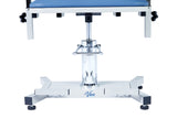 VivaComfort Manual Height Adjustable Blood Draw Phlebotomy Chair, 485 lb Capacity, Blue