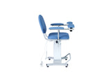 VivaComfort Electric Height Adjustable Blood Draw Phlebotomy Chair, 590 lb Capacity, Blue