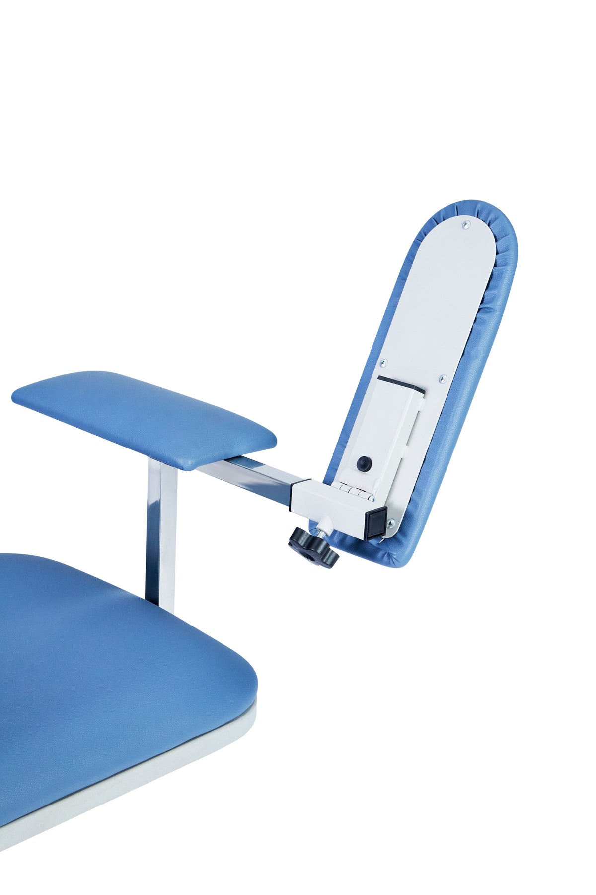 VivaComfort Electric Height Adjustable Blood Draw Phlebotomy Chair, 590 lb Capacity, Blue