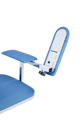 VivaComfort Electric Height Adjustable Blood Draw Phlebotomy Chair, 590 lb Capacity, Blue
