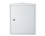 Mountable Corner, Two-Shelf Locking Medical Cabinet