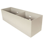 2 Section Cup/Straw Holder, no lid. Dims: 5.5" H x 19.5" W x 5" D