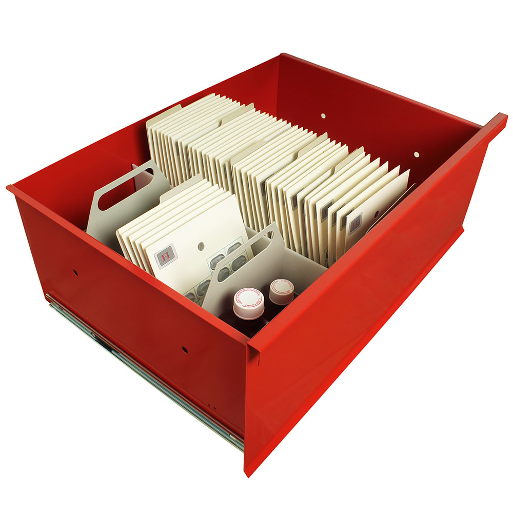 Punchcard Divider, Painted Aluminum (runs front to back), Separates Rows Of Punch Cards - Standard and OptimAL Punchca
