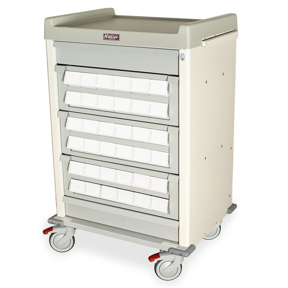 AL36CS-3 Aluminum Cassette Medication Cart Main image