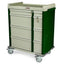 Aluminum Punch Card Medication Cart for Senior Care Facilities, 600 Punch Card Capacity, Key Lock, AL460PC