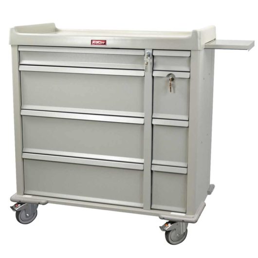 Aluminum Punch Card Medication Cart for Nursing Homes, 750 Punch Card Capacity, Key Lock, AL600PC Main image