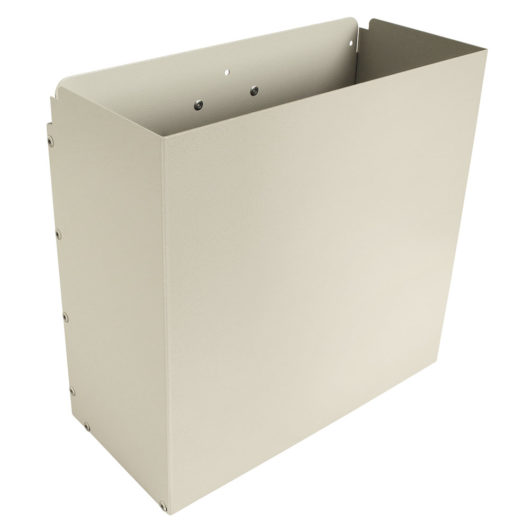 Aluminum Waste Container for Medical Carts, 4 Gallon, Direct Mount, AL680435 Main image