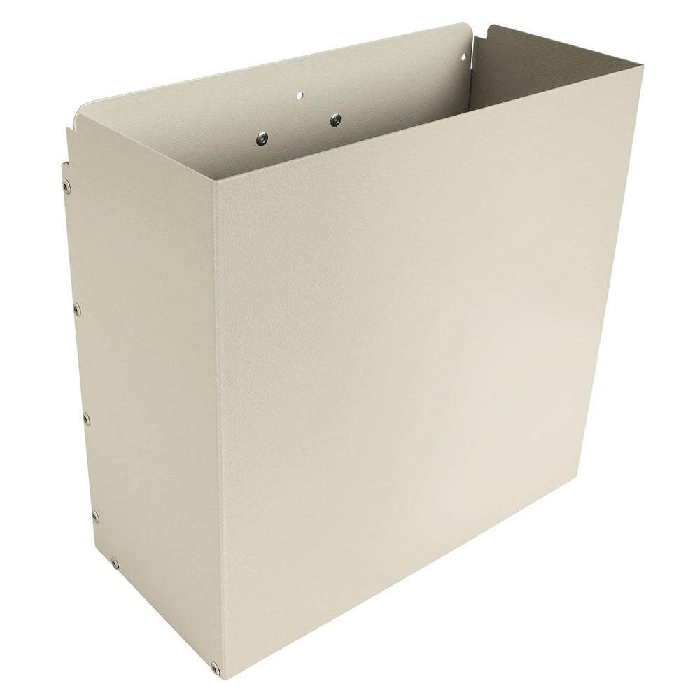 Aluminum Waste Container for Medical Carts, 4 Gallon, Direct Mount, AL680435 Main image
