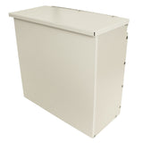 Waste Container With Cover, Aluminum, Direct Mount to Cart