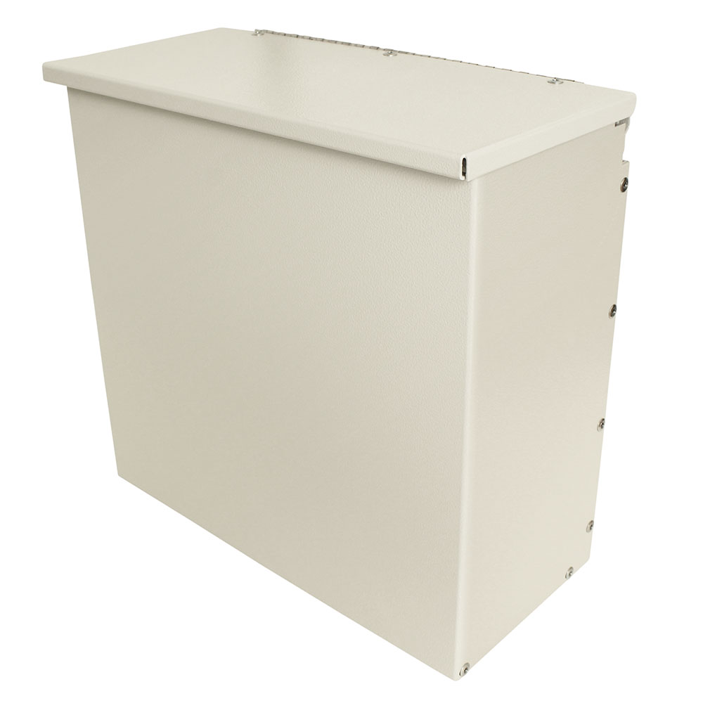 Waste Container With Cover, Aluminum, Direct Mount to Cart