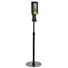 AUTOMATIC HANDS FREE FOAM HAND SANITIZER/SOAP DISPENSER WITH FLOOR STAND, 1200ML, BLACK