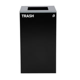 Alpine Industries 87 Gal. 3-Stream Steel Blue Recycling, Green