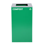 Alpine Industries 87 Gal. 3-Stream Steel Blue Cans & Bottles, Green