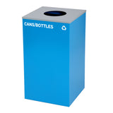 Alpine Industries 87 Gal. 3-Stream Steel Blue Cans & Bottles, Green