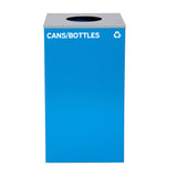 Alpine Industries 87 Gal. 3-Stream Steel Blue Cans & Bottles, Green