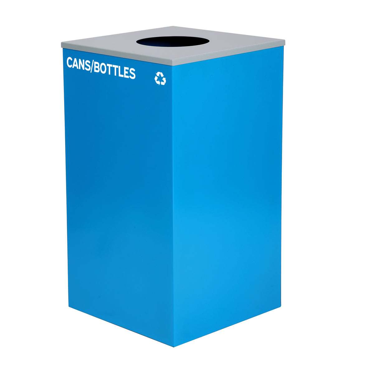 Alpine Industries 87 Gal. 3-Stream Steel Blue Cans & Bottles, Green
