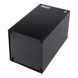 Alpine Industries 58-Gallon 2-Stream Black Steel-Blue Recycling Bin