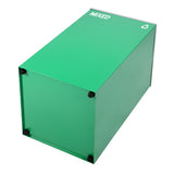 Alpine 29-Gal Square Recycling Bin, Green Can, Mixed Opening Lid (GRN-M-MIX)