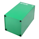 Alpine 29-Gal Square Recycling Bin, Green Can, Mixed Opening Lid (GRN-M-REC)