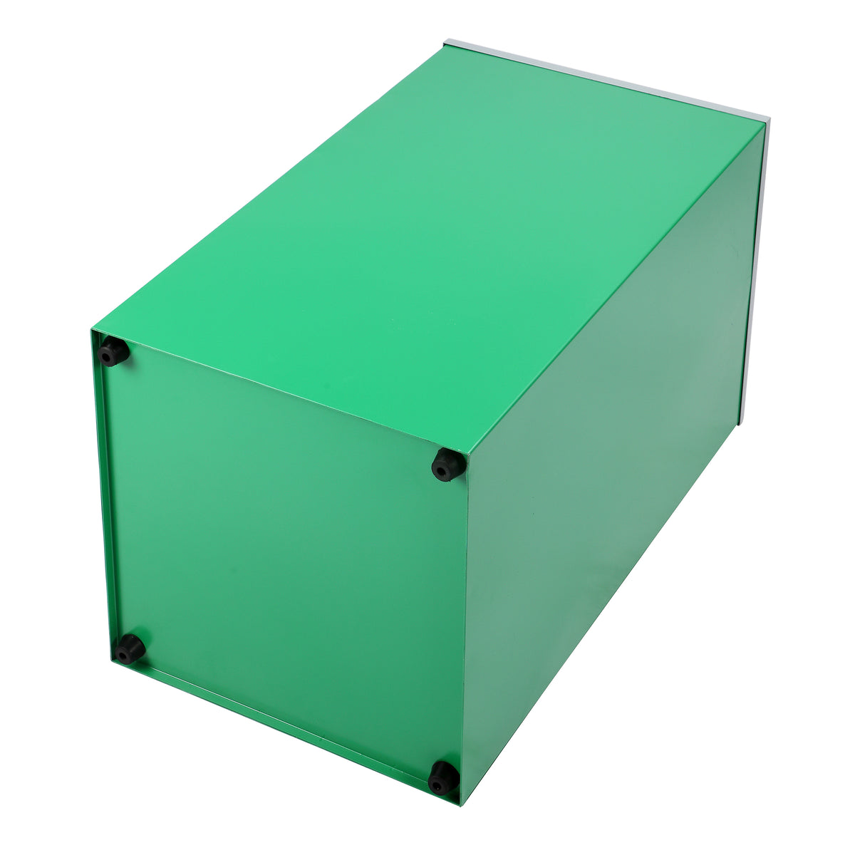 Alpine Industries Square Recycling Bin, 29 Gallon, Green, Square Opening Lid