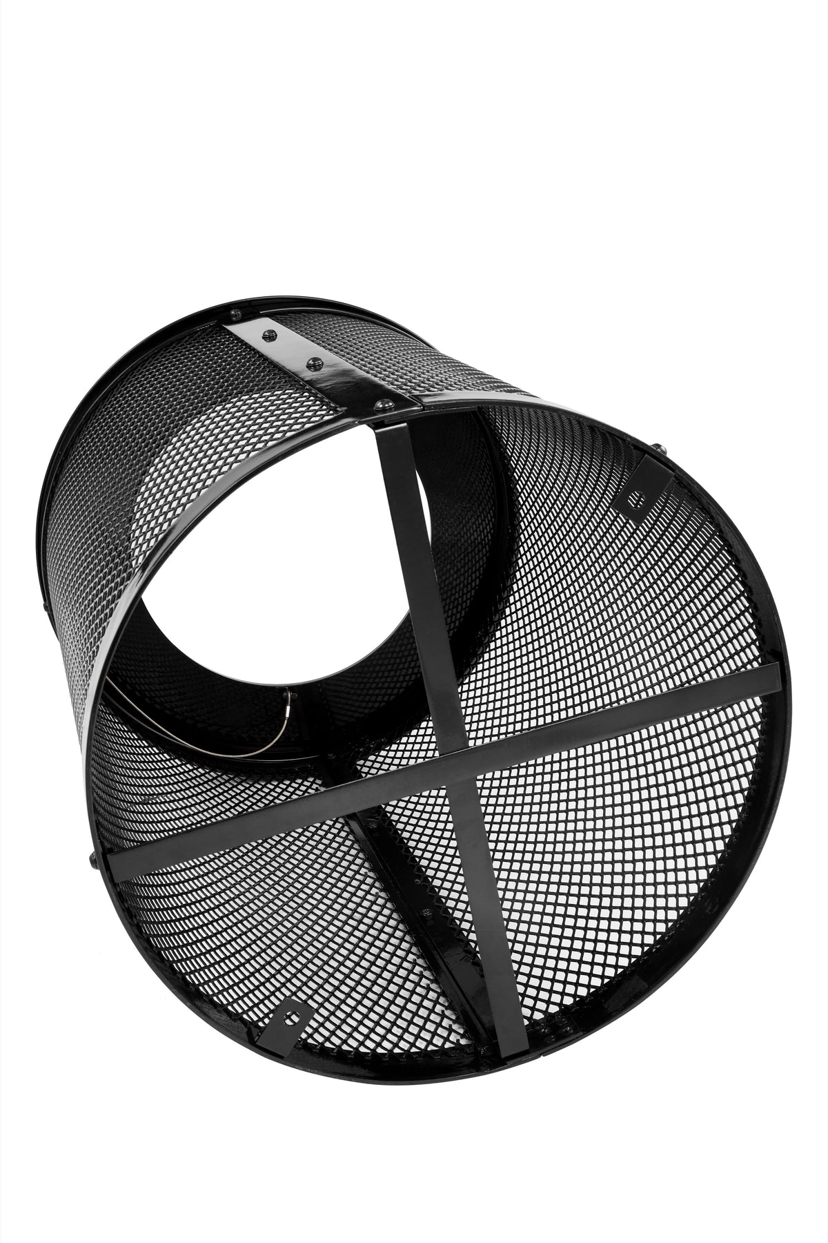 Alpine Industries Outdoor Diamond Steel Trash Can With Flat Lid, 36