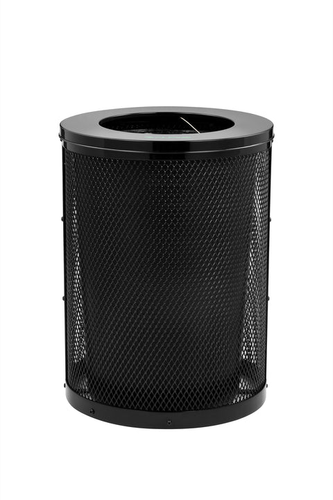 Alpine Industries Outdoor Diamond Steel Trash Can Frame, 36 Gallon