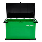 Alpine Industries Bear Resistant Trash Can, IGBC Certified Steel Waste Container, Locking Lid, Hydraulic Hinges, Outdoor