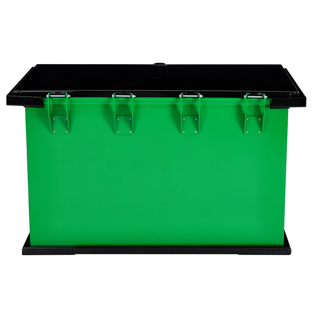 Alpine Industries Bear Resistant Trash Can, IGBC Certified Steel Waste Container, Locking Lid, Hydraulic Hinges, Outdoor