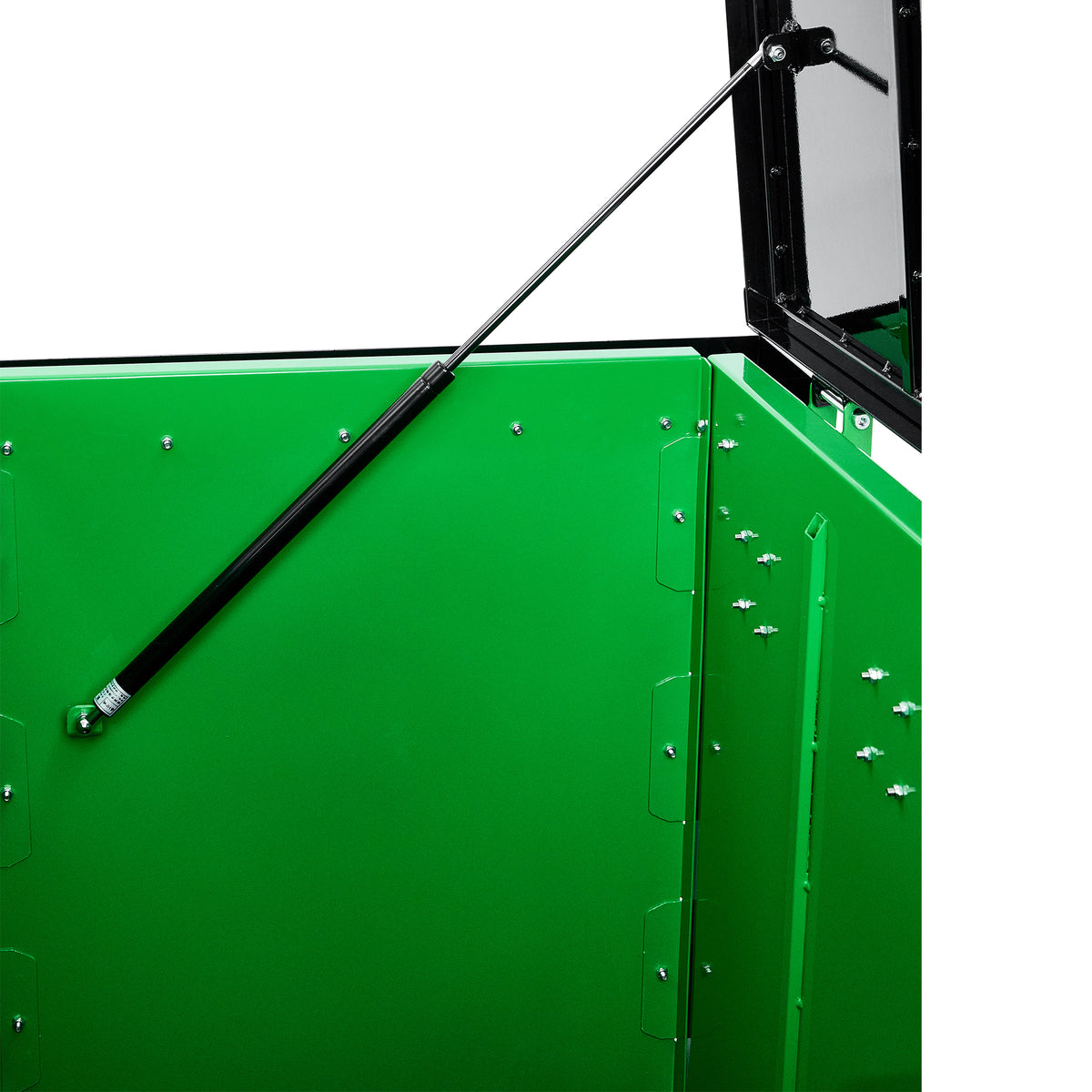 Alpine Industries Bear Resistant Trash Can, IGBC Certified Steel Waste Container, Locking Lid, Hydraulic Hinges, Outdoor