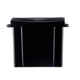 Black Durable Plastic Sanitary Napkin Receptacle, (3-Pack)