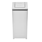 Alpine Industries 20 Gallon Stainless Steel Indoor Trash Can with Swing Lid, 20 Gallon, Stainless Steel