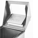 Alpine Industries 20 Gallon Stainless Steel Indoor Trash Can with Swing Lid, 20 Gallon, Stainless Steel