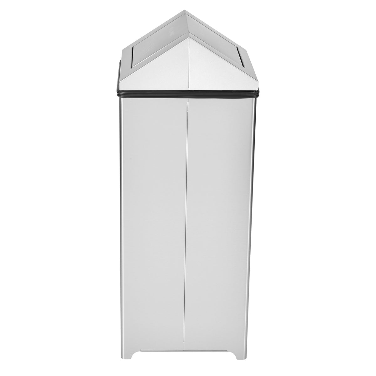 Alpine Industries 20 Gallon Stainless Steel Indoor Trash Can with Swing Lid, 20 Gallon, Stainless Steel