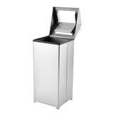 Alpine Industries 20 Gallon Stainless Steel Indoor Trash Can with Swing Lid, 20 Gallon, Stainless Steel