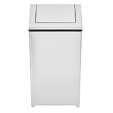 Alpine Industries 40 Gallon Stainless Steel Indoor Trash Can with Swing Lid, 40 Gallon, Stainless Steel