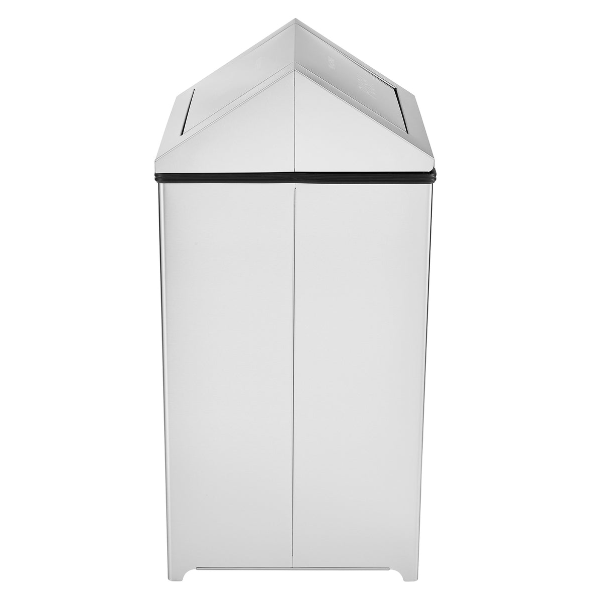 Alpine Industries 40 Gallon Stainless Steel Indoor Trash Can with Swing Lid, 40 Gallon, Stainless Steel