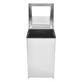 Alpine Industries 40 Gallon Stainless Steel Indoor Trash Can with Swing Lid, 40 Gallon, Stainless Steel