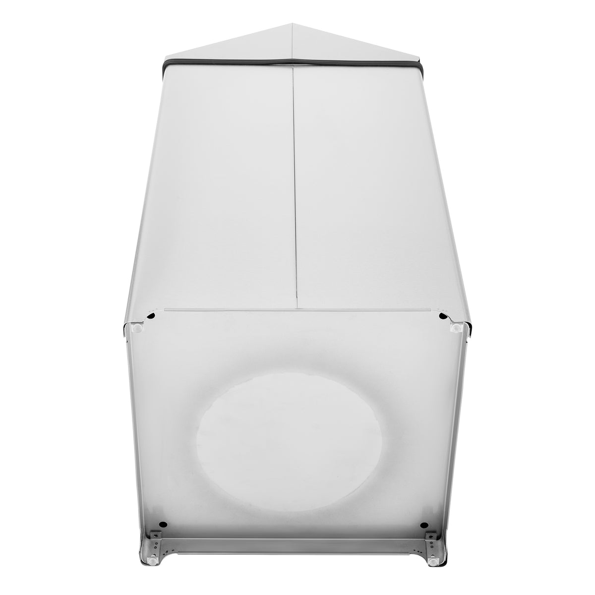 Alpine Industries 40 Gallon Stainless Steel Indoor Trash Can with Swing Lid, 40 Gallon, Stainless Steel