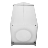 Alpine Industries 40 Gallon Stainless Steel Indoor Trash Can with Swing Lid, 40 Gallon, Stainless Steel