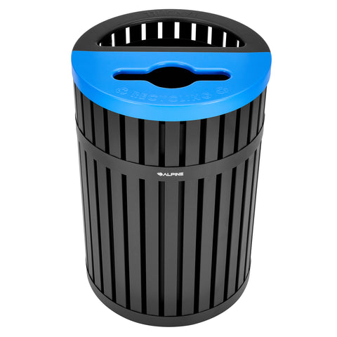 Vanta 40 Gallon Steel Two-Stream Trash Can