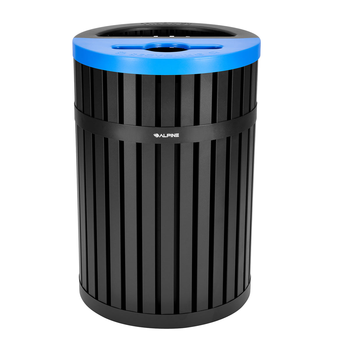 Vanta 40 Gallon Steel Two-Stream Trash Can