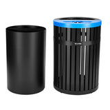 Vanta 40 Gallon Steel Two-Stream Trash Can