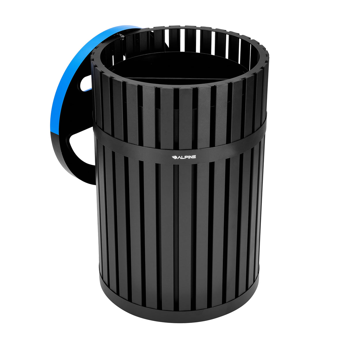 Vanta 40 Gallon Steel Two-Stream Trash Can