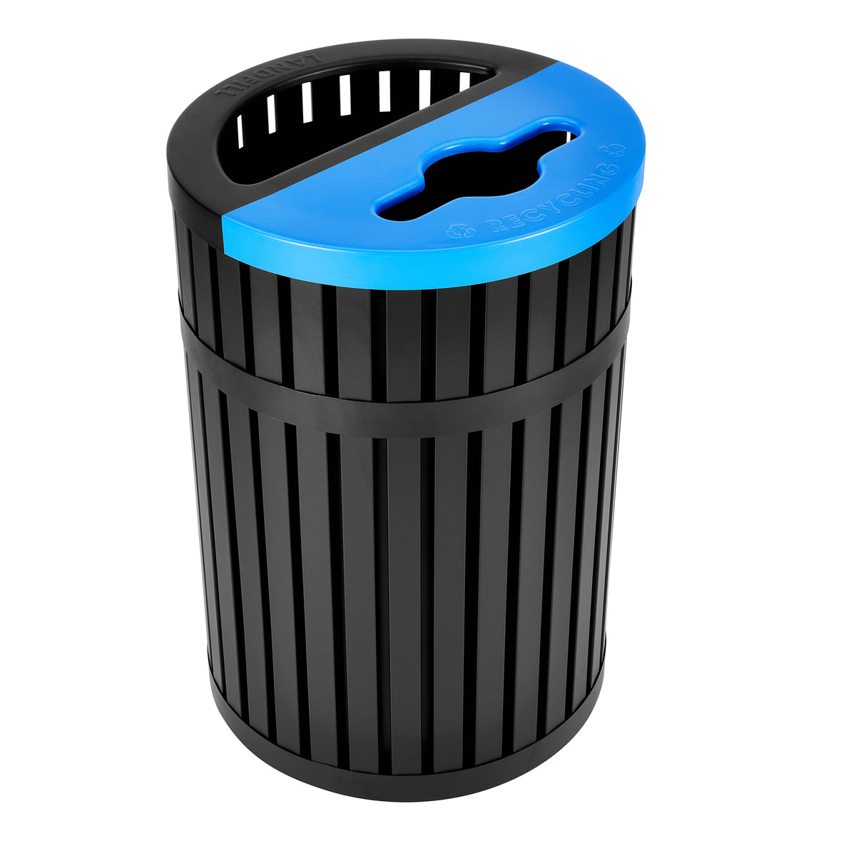Vanta 40 Gallon Steel Two-Stream Trash Can