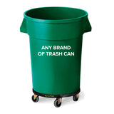 Alpine Industries 32 Gallon Trash Can Dolly, 32 Gallon, Black