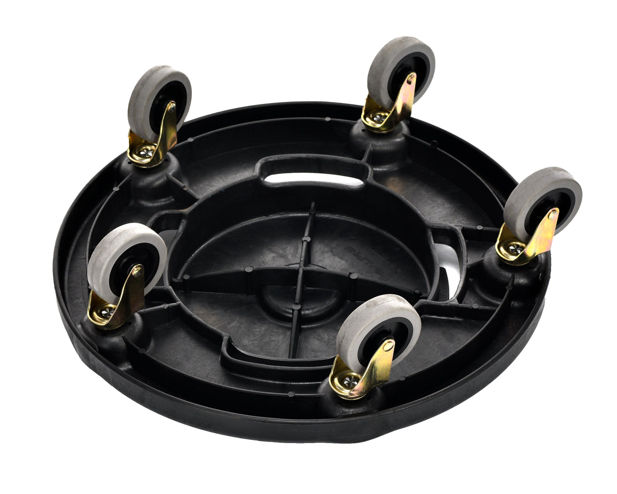 Alpine Industries 32 Gallon Trash Can Dolly, 32 Gallon, Black